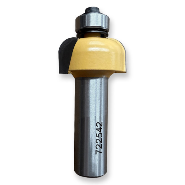 Sommerfeld Cove Router Bit Woodworking Tool w/Bearing 1/4CR,1CR,1/2CL,2 3/8OL,1/2SH