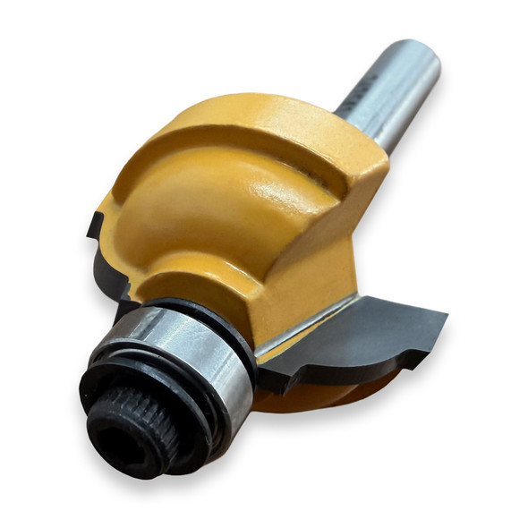 Sommerfeld Cove Router Bit Woodworking Tool w/Fillet w/3/8Brg 3/16CR,1CD,1/2CL,2-3/16OL,1/4SH