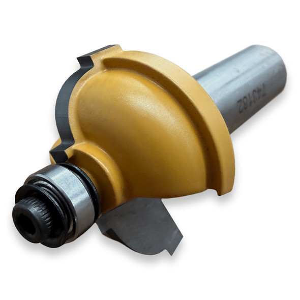 Sommerfeld Cove Router Bit Woodworking Tool w/Fillet w/3/8Brg5/16CR,1 1/4CD,19/32CL,2 5/8OL,1/2SH