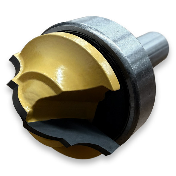 Sommerfeld Classical Plunge Cut Top Router Bit Woodworking Tool w/Bearing 1/4CR,1-3/8CD,9/16CL,2-5/8OL,1/2SH