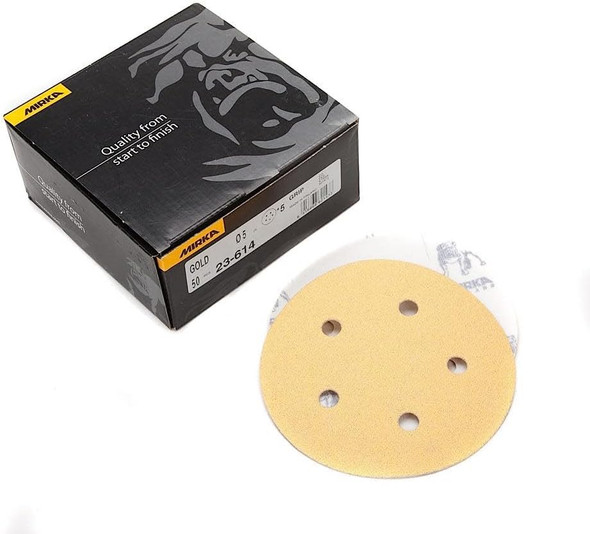 Mirka 5 Gold Hook & Loop 5 hole Assorted Pack