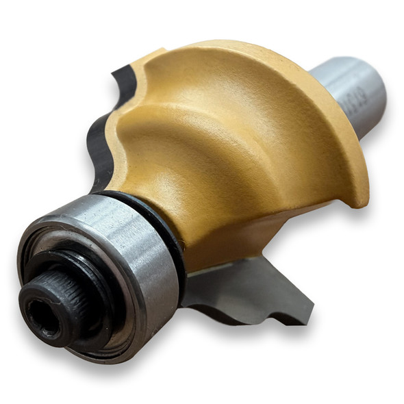 Sommerfeld Wavy Edge Router Bit Woodworking Tool w/Bearing 5/32CR,1-1/4CD,11/16CL,2-1/2OL,1/2SH