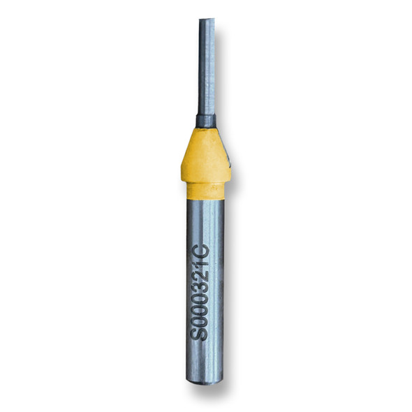 Sommerfeld Solid Carbide Straight Router Bit Woodworking Tool 1/8CD,1/2CL,2-1/8OL,14SH