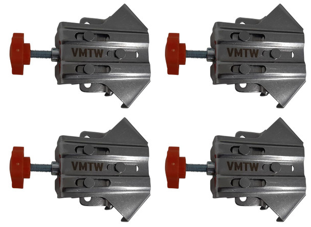VMTW Stainless Steel 90 degree Right Angle Corner clamp Positioning squares Cabinet makers starter 4 pack.