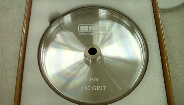 Rikon PRO Series 82-5180R CBN Grinding Wheel 180 Grit 8 inch Wheel 1-1/2 inch wide with Radius to Sharpen High Speed Steel Cutting Tools for your Woodworking Lathe