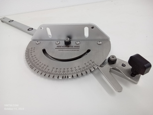 Viking Mountain Tool Works 27 Position Precision Miter Gauge With 24inch (600MM) in Fence and Stop for Table Saw Band Saws, Router Tables  Sanders