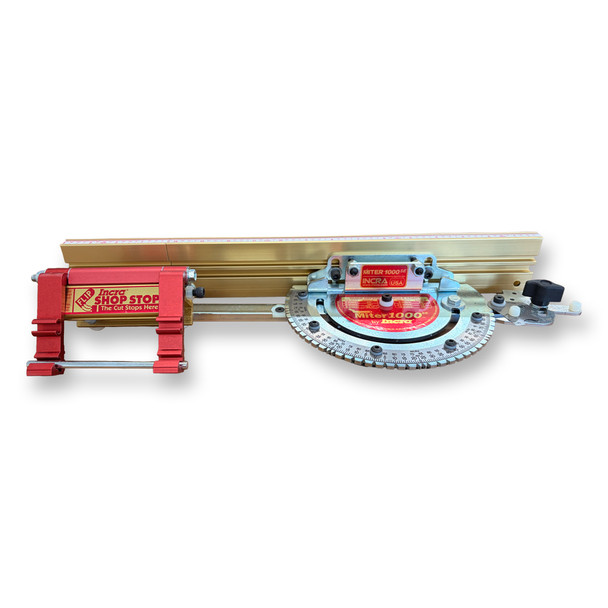 USED INCRA MITER1000SE Miter Ga, 18-31" Tele Fence & Flip Shop Stop *READ*