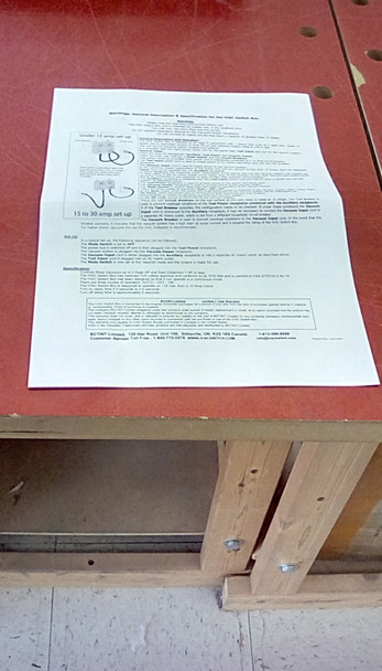 iVAC SB-NA Switch Box.