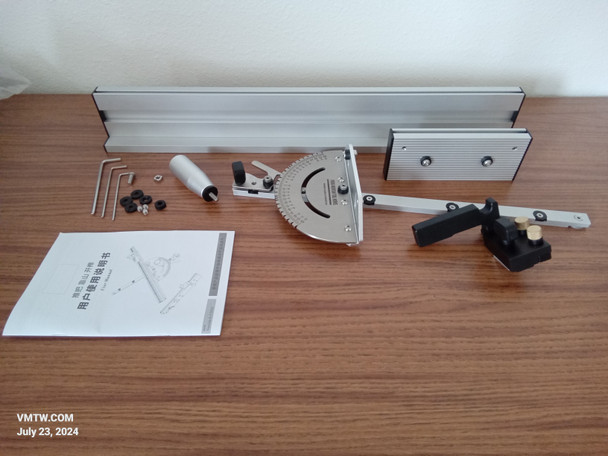 Viking Mountain Tool Works 27 Position Precision Miter Gauge With 24inch (600MM) in Fence and Stop for Table Saw Band Saws, Router Tables Viking Mountain Tool Works 27 Position Precision Miter Gauge With 24inch (600MM) in Fence and Stop for Table Saw Band Saws, Router Tables