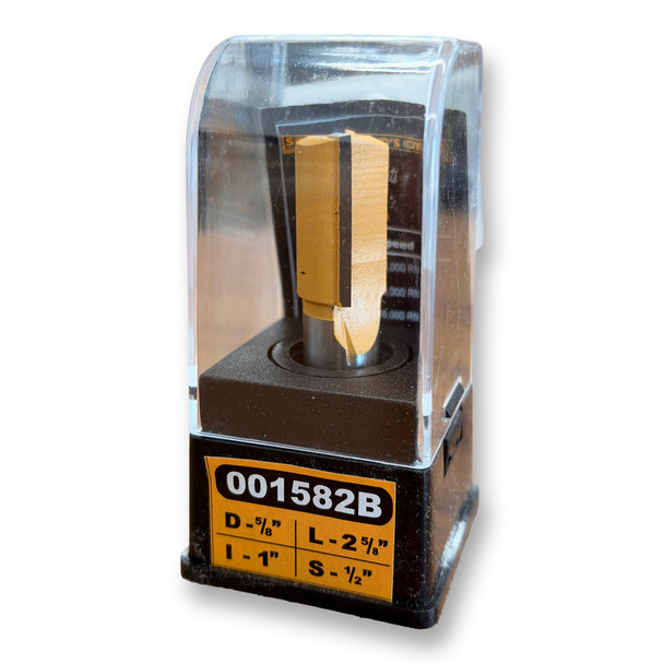 Sommerfeld Straight Router Bit-Two Flute Woodworking Tool 5/8CD,1CL,2-5/8OL,1/2SH