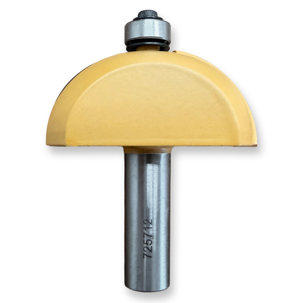 Sommerfeld Cove Router Bit Woodworking Tool w/Bearing 7/8CR,2 1/4CD,1CL,2 27/32OL,1/2
