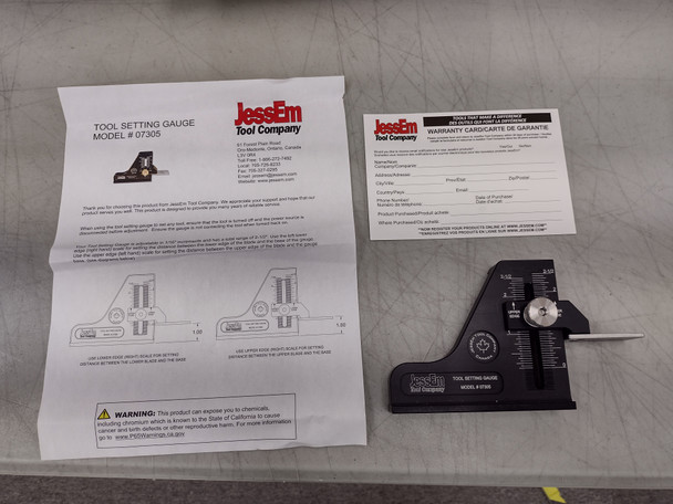 JessEm 07305 Tool Setting Gage for Table Saw Router Table Drill Press Bandsaw