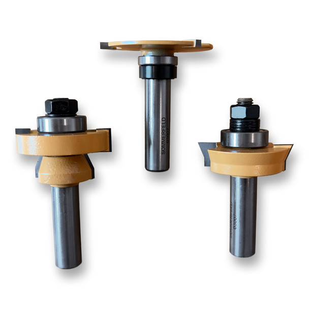 Sommerfeld Shaker Glass Panel Router Bit Woodworking Tool Set