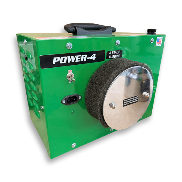 USED Apollo Power-4 HVLP Turbine Sys. w/ Atomizer 7500QT Gun 20 foot hose *READ*