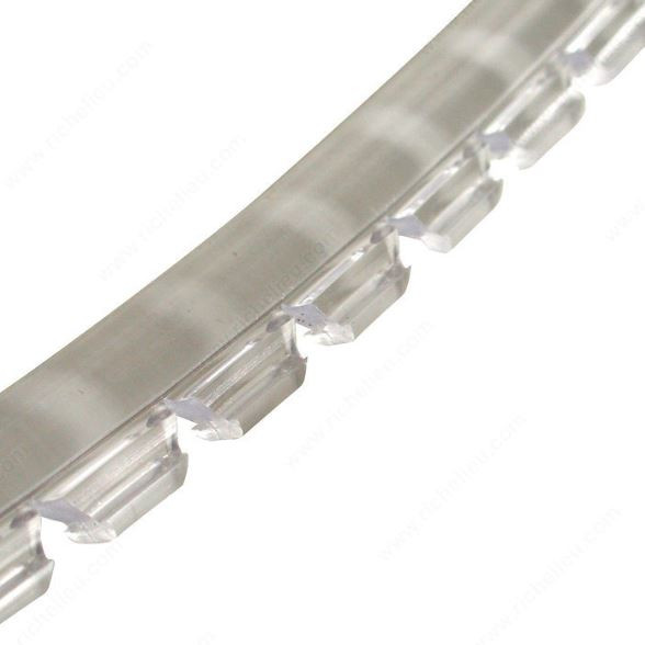 Sommerfeld's 50 Feet of Clear Rubber Glass Retainer for Woodworking Glass panel Doors on Cabinets