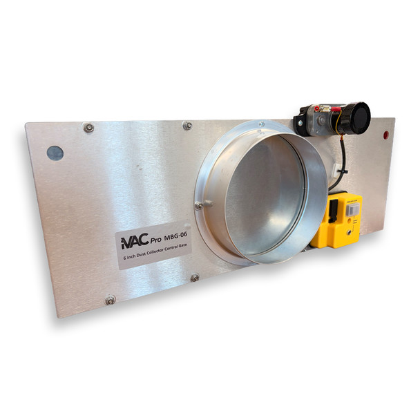 USED iVac 6" Metal Blast Gate for Dust Collectors *READ*