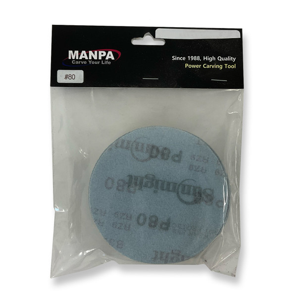 Manpa MP21-R-5SP80 80 grit 5 inch Hook and Loop Sand Paper (20 Pack) *READ*