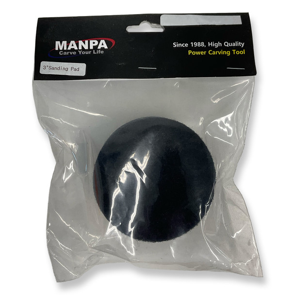 Manpa MP21-R-3SP 3 inch Hook and Loop Replacement Sanding Pad (3 Pack)
