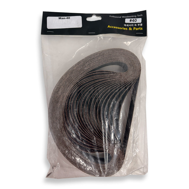Manpa Replacement Sandpaper #40 (20pk) for Angle Grinder Belt Sander *READ*