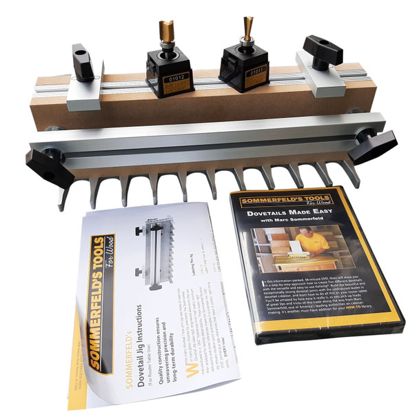 Sommerfeld's Dovetail and Box joint Jig for the Router table Make strong attractive joints for your boxes and drawers