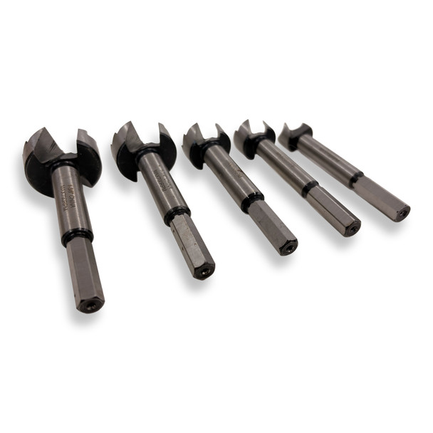 Woodstock D4557 5 Piece Forstner Bit Set, 3/4"-1-3/8" *READ*