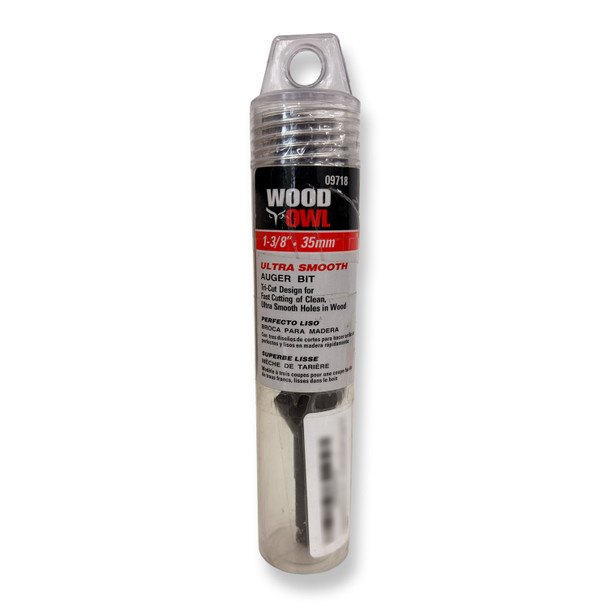 WoodOwl 09718 Tri-Cut 1-3/8-Inch x 7-1/2-Inch Ultra Smooth Auger Bit *READ*