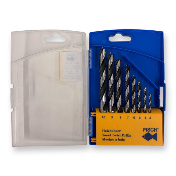 Fisch 01200008K Standard Wood Twist Drill Set *READ*