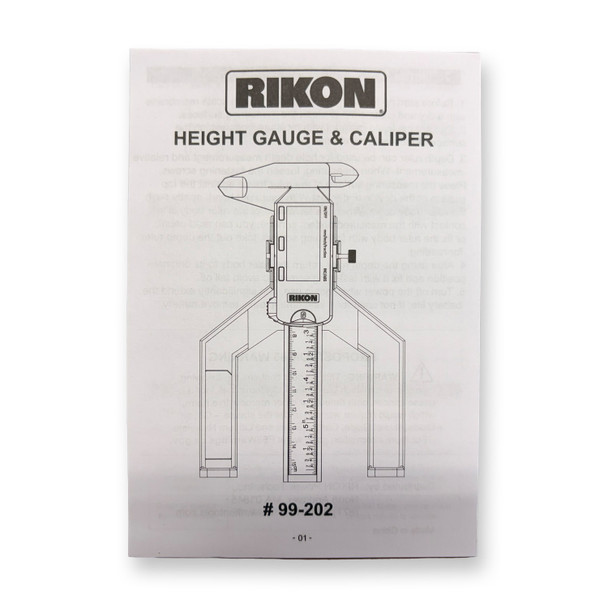 RIKON PRO 99-202 Blade and Bit Height Gauge and Caliper *READ*