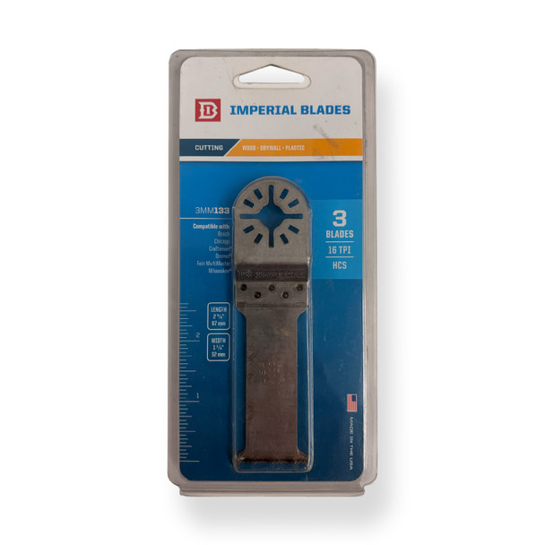Outlet Imperial Blades 3mm133 3 Pack Oscilating Blade "READ"