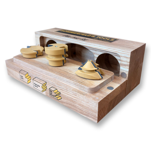 Sommerfeld 3 Pc Glue Joint Router Bit Woodworking Tool Set