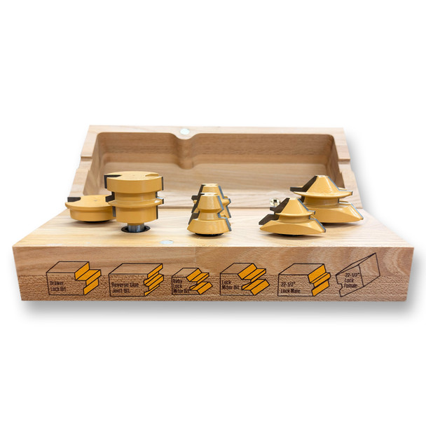 Sommerfeld 6-Pc Jointmaking Router Bit Woodworking Tool Set