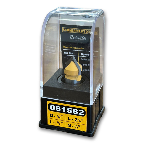 V-Groove Bit 90*CA,5/8CD,1/2CL,2-1/8OL,1/2SH V-Groove Bit 90*CA,5/8CD,1/2CL,2-1/8OL,1/2SH