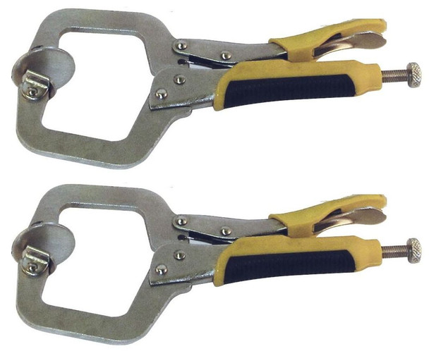 One pair of Sommerfeld Tools 3-1/2 open depth Quick Release Face frame clamp's 81934 for Pocket Hole Jig Assembly of  cabinet face frames boxes picture frames