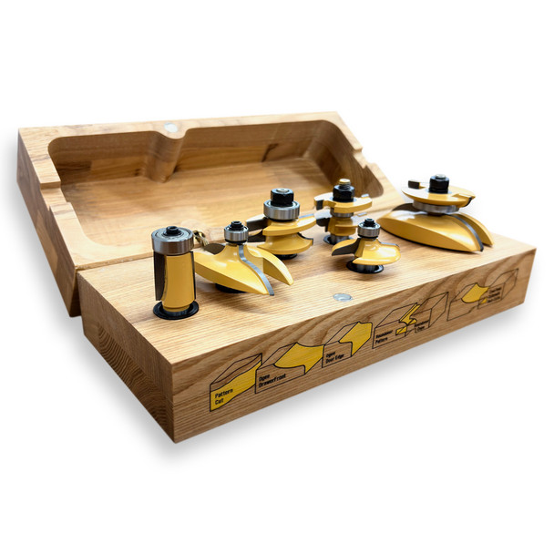 Sommerfeld 6-Pc Roundover Cabinet Making Router Bit Woodworking Tool Set
