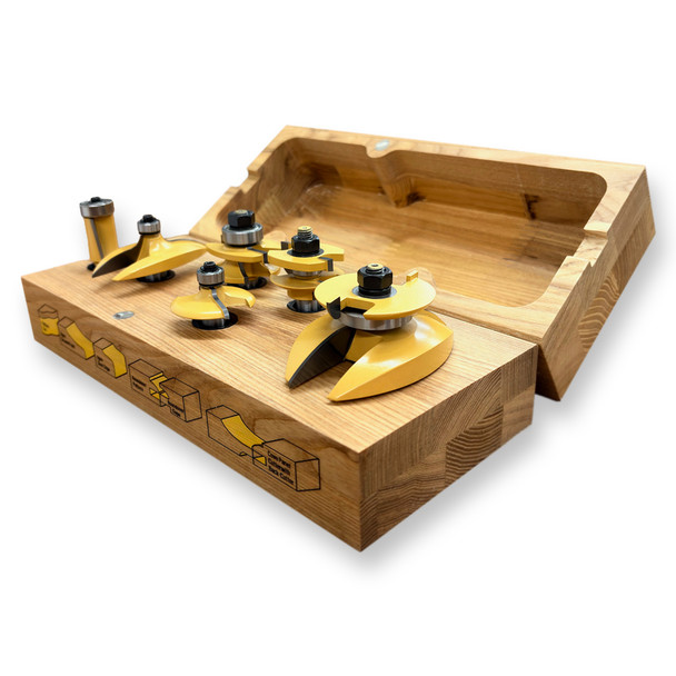 Sommerfeld 6-Pc Roundover Cabinet Making Router Bit Woodworking Tool Set