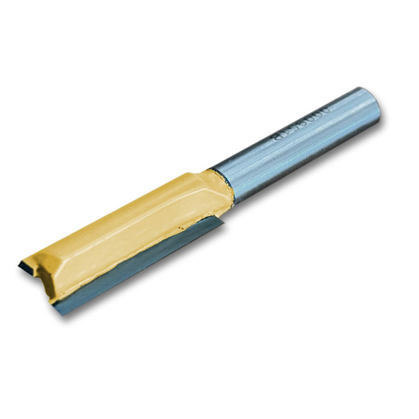 Straight Bit-Two Flute 3/8CD,1CL,2-1/4OL,1/4SH