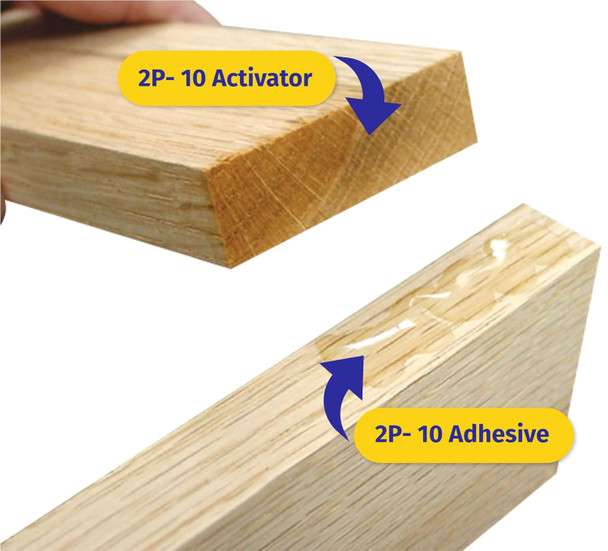 FastCap 2P-10 - Thick  Industrial Strength Heavy-Duty Super Glue - CA (Cyanoacrylate Adhesive) - 2.25 oz/64g. Perfect Gap Filling Projects. 2-Part Adhesive. Activator Sold Separately (1-Bottle)