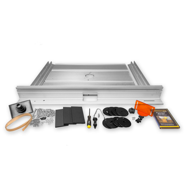 Sommerfeld Tools Woodworking Aluminum Router Table Top and Fence + Triton TRA001  3-1/4 HP Router Motor