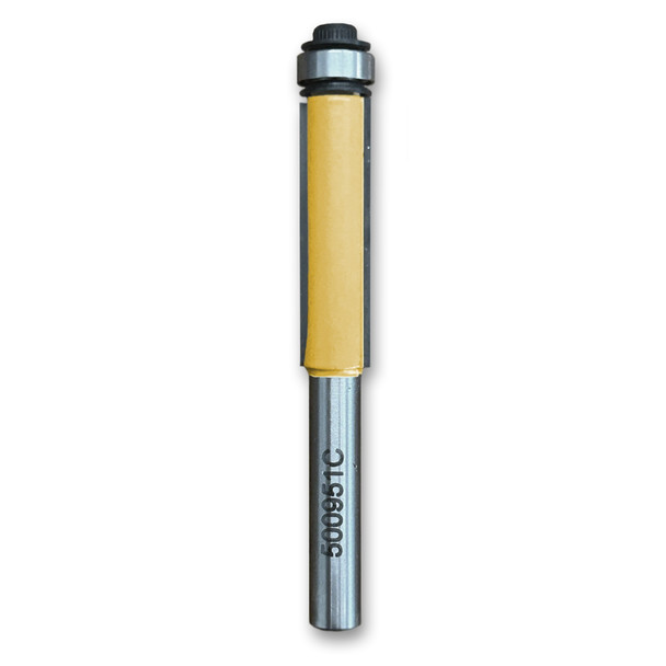 Flush Trim Bit w/Bearing 3/8CD,1-1/4CL,2-7/8OL,1/4SH
