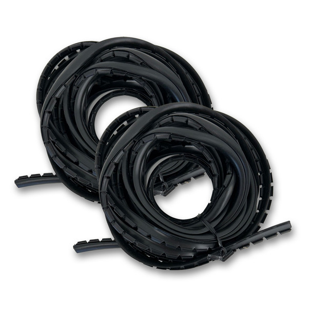 Sommerfeld's 50 Feet of Black Rubber Glass Retainer for Woodworking Glass panel Doors on Cabinets