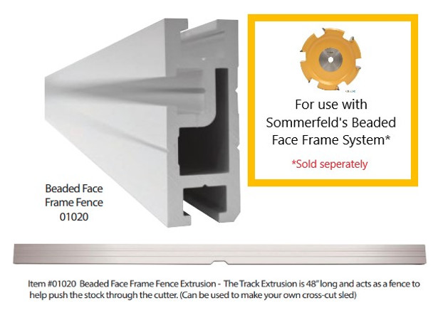 Track Extrusion for Beaded Face Frame System
