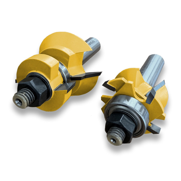 Sommerfeld V-Tongue & Groove Router Bit Set Woodworking Tool 1 3/4OD,3/4-7/8TH,1/2SH