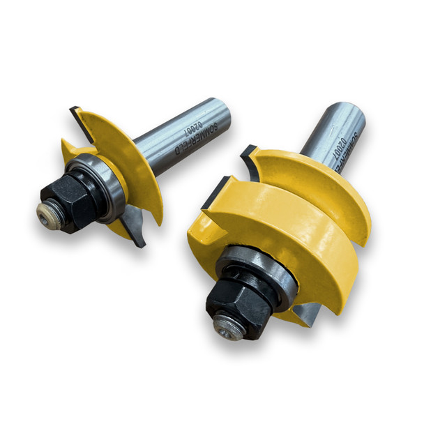 Sommerfeld Rail & Stile Router Bit Woodworking Tool Set for Ogee Glass Panel Set