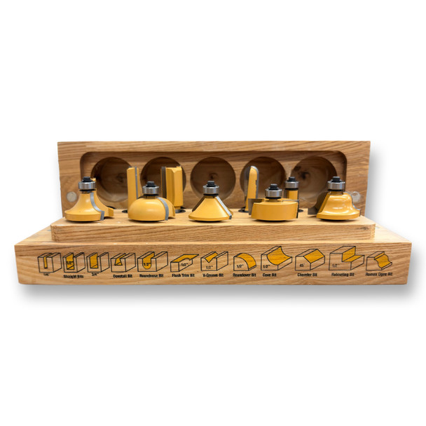 Sommerfeld's 12-Pc Introductory Router Bit Woodworking Tool Set