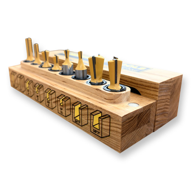 Sommerfeld 8-Pc Incra/Jointech Router Bit Woodworking Tool Set