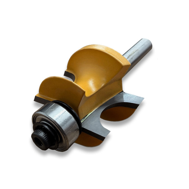 Sommerfeld Edge Beading Router Bit Woodworking Tool 1/4CR,1-1/8CD,3/4CL,2-7/16OL,1/4CD