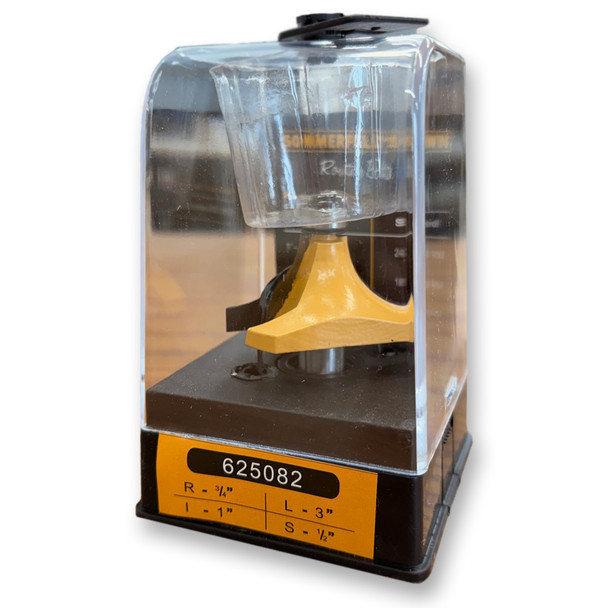 Sommerfeld Roundover Router Bit Woodworking Tool w/Bearing 3/4CR,2CD,1CL,3OL,1/2SH