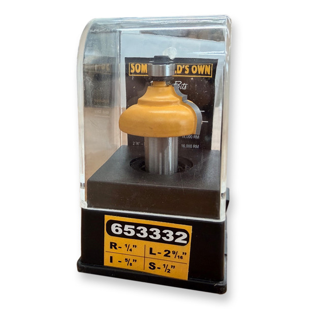 Sommerfeld Classical Ogee Router Bit Woodworking Tool w/3/8Brg 1/4CR,1-5/16CD,5/8CL,2-9/16OL,1/2SH