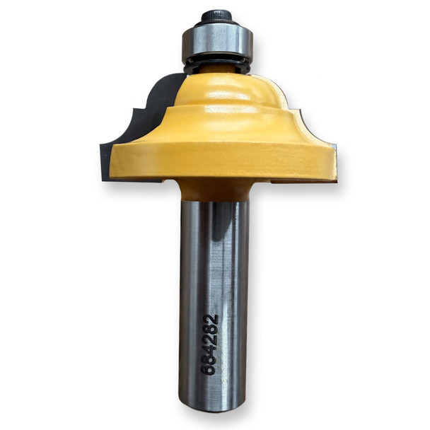 Sommerfeld Classical Router Bit Woodworking Tool 1/4CR,1-11/16CD,3/4CL,2-3/4OL,1/2SH,1/2Bearing