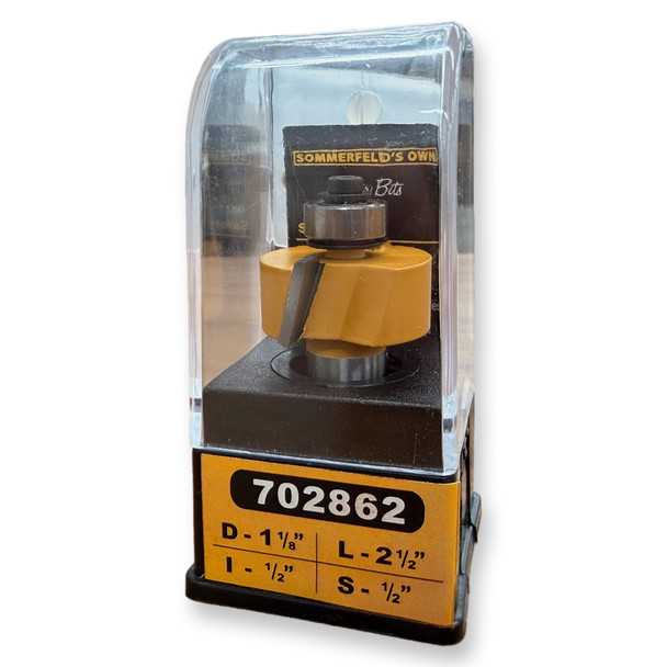 Sommerfeld Rabbeting Router Bit Woodworking Tool 5/16CDE,1-1/8CD,1/2CL,2-1/2OL,1/2SH